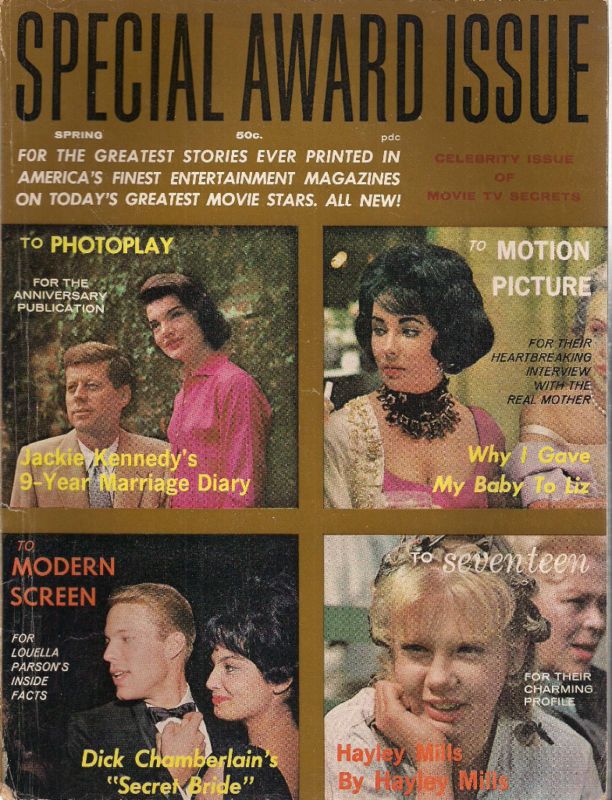 MOVIE SECRETS magazine side cover Spring 1963