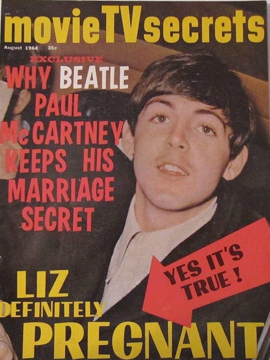 MOVIE SECRETS magazine side cover August 1964