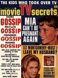 MOVIE SECRETS magazine side cover March 1967