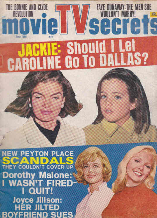 MOVIE SECRETS magazine side cover June 1968