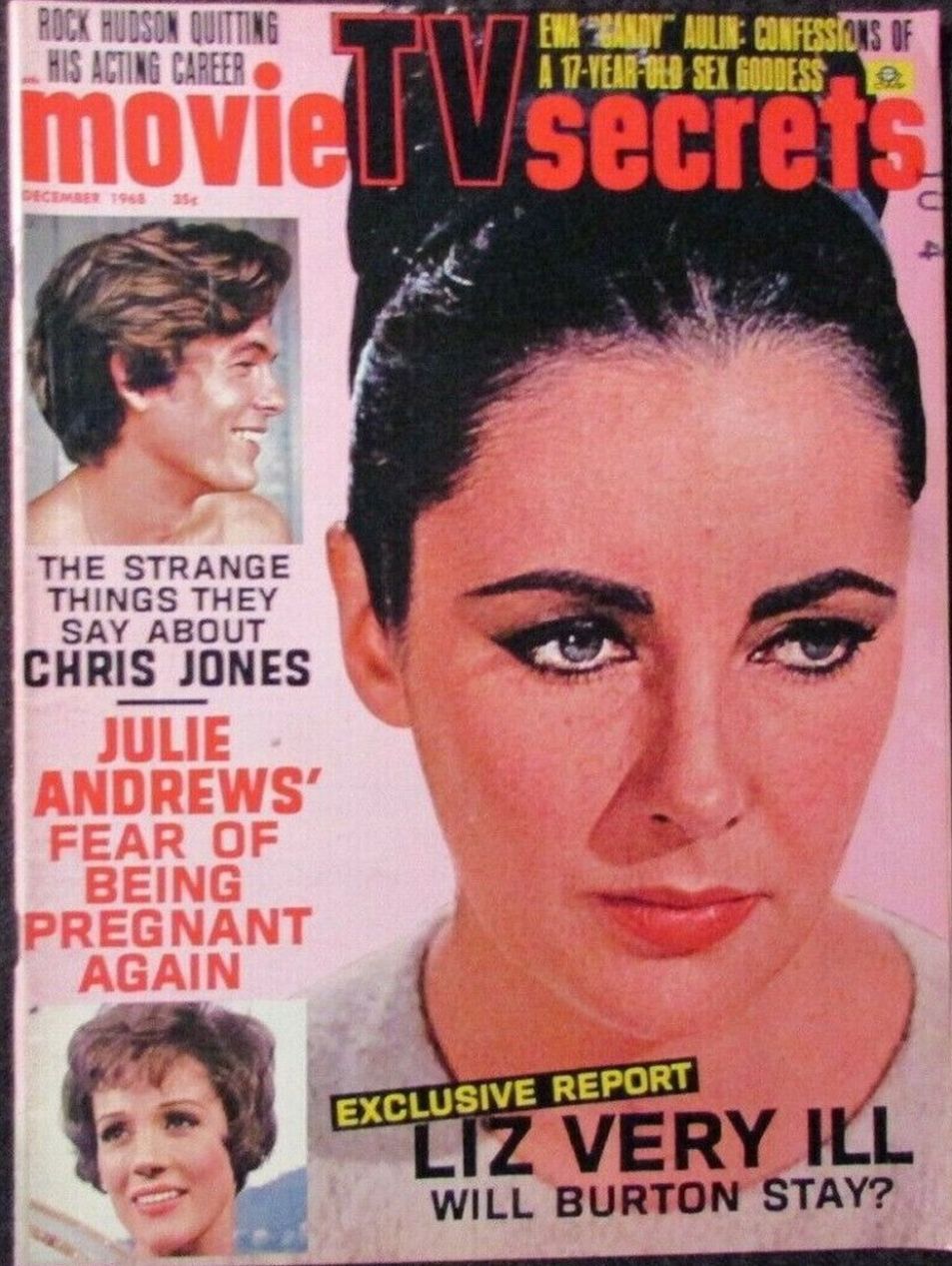 MOVIE SECRETS magazine side cover December 1968