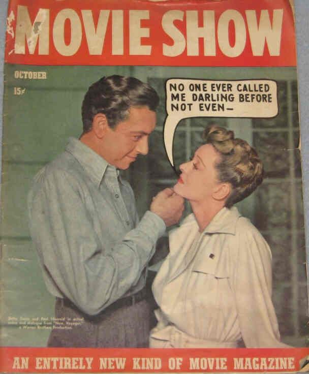 MOVIE SHOW magazine side cover  Vol 1 # 2 October 1942