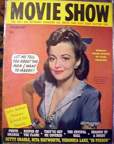 MOVIE SHOW magazine side cover  Vol 1 # 6 February 1943