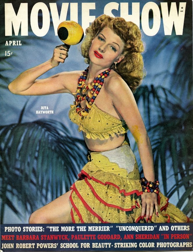 MOVIE SHOW magazine side cover  Vol 1 # 8 April 1943