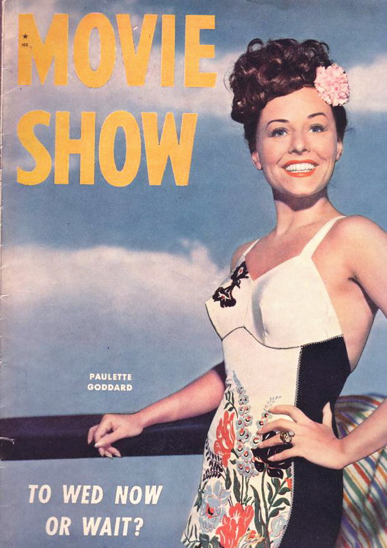 MOVIE SHOW magazine side cover  Vol 1 # 11 July 1943