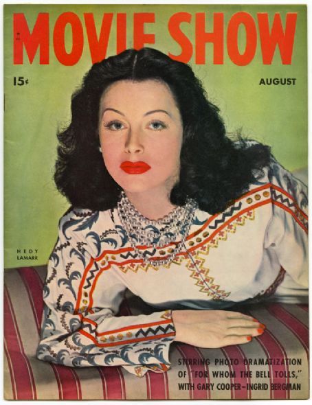 MOVIE SHOW magazine side cover  Vol 1 # 12 August 1943