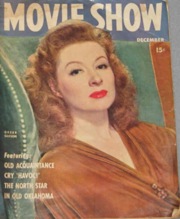MOVIE SHOW magazine side cover  Vol 2 # 4 December 1943