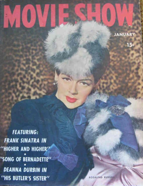 MOVIE SHOW magazine side cover  Vol 2 # 5 January 1944