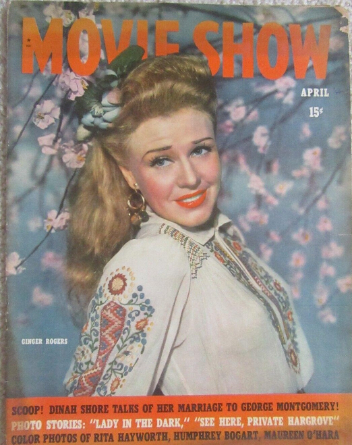 MOVIE SHOW magazine side cover  Vol 2 # 8 April 1944