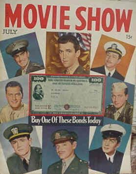MOVIE SHOW magazine side cover  Vol 2 # 11 July 1944