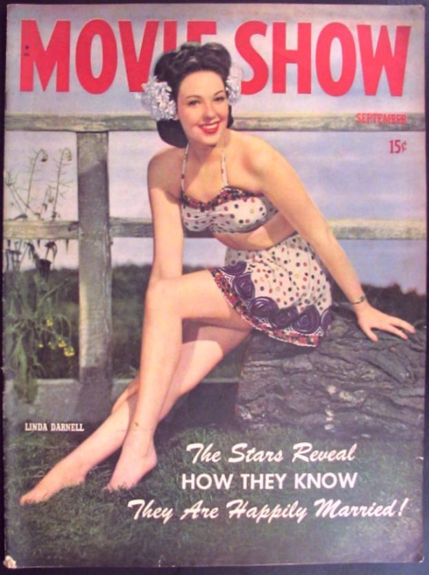 MOVIE SHOW magazine side cover  Vol 3 # 1 September 1944