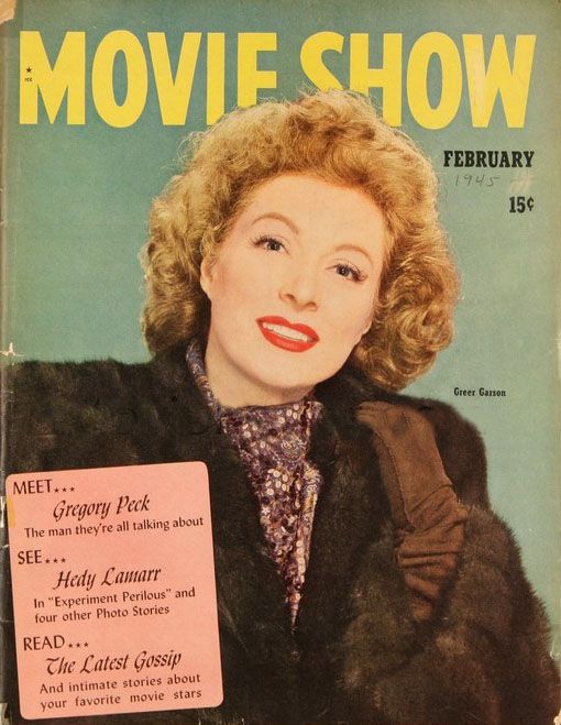 MOVIE SHOW magazine side cover  Vol 3 # 6 February 1945
