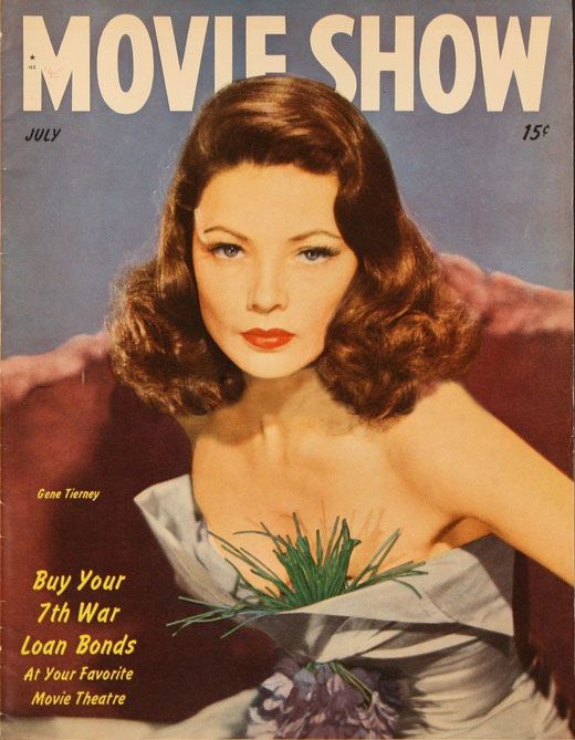MOVIE SHOW magazine side cover  Vol 3 # 11 July 1945