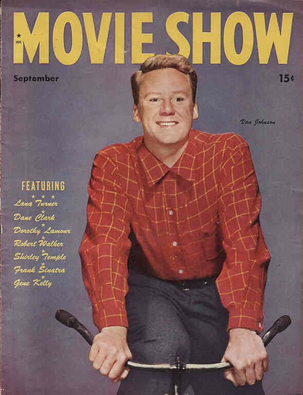 MOVIE SHOW magazine side cover  Vol 4 # 1 September 1945