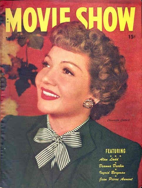 MOVIE SHOW magazine side cover  Vol 4 # 3 November 1945