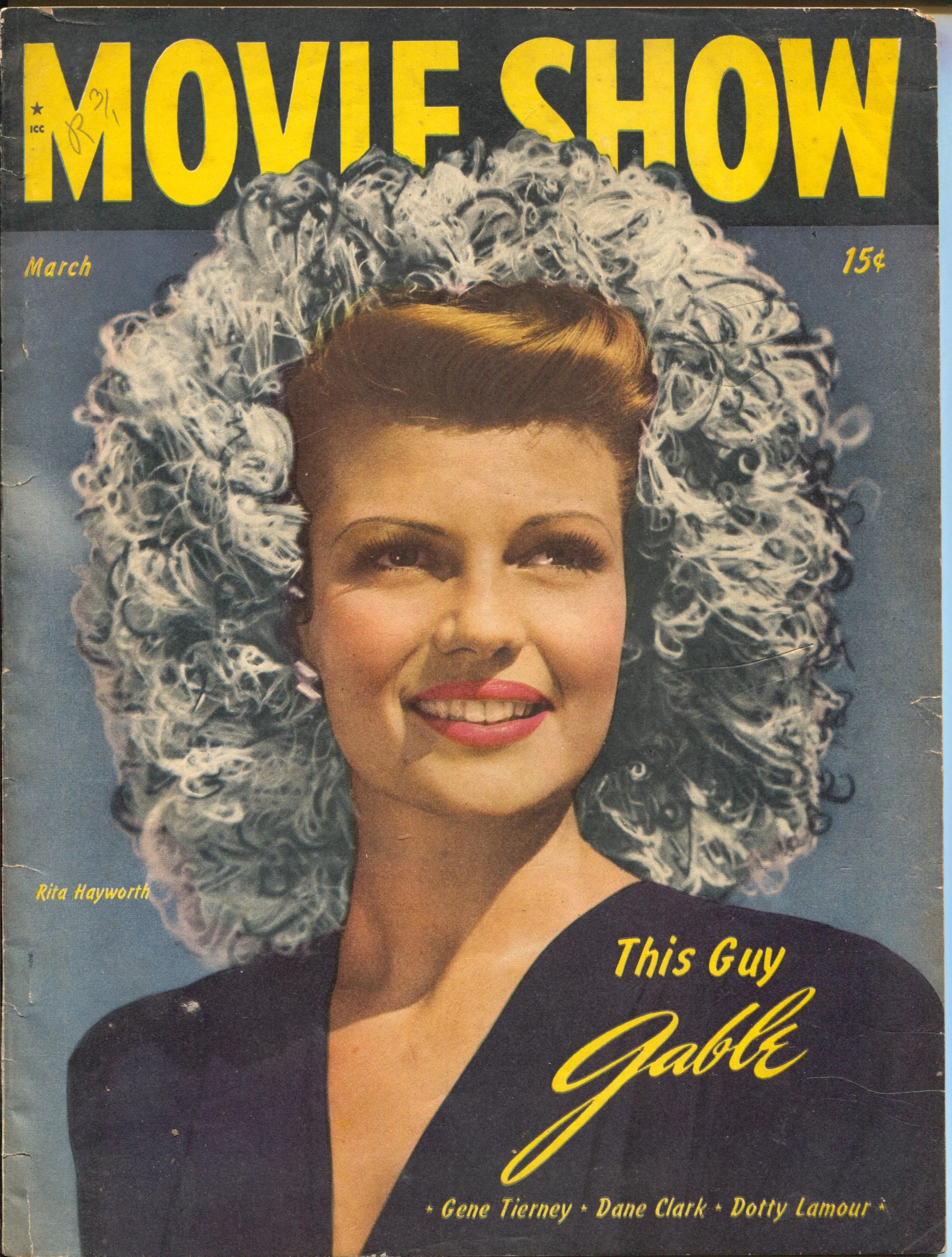 MOVIE SHOW magazine side cover  Vol 4 # 7 March 1946