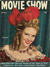 MOVIE SHOW magazine side cover  Vol 5 # 6 February 1947