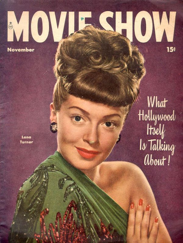 MOVIE SHOW magazine side cover  Vol 6 # 3 November 1947