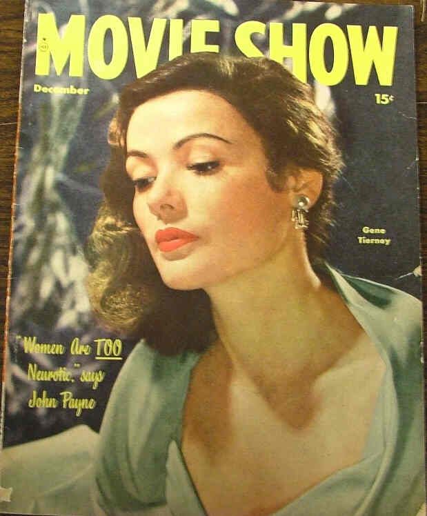 MOVIE SHOW magazine side cover  Vol 6 # 4 December 1947