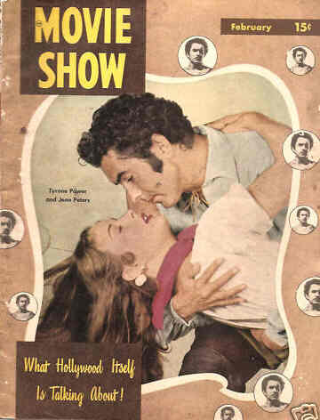 MOVIE SHOW magazine side cover  Vol 6 # 6 February 1948