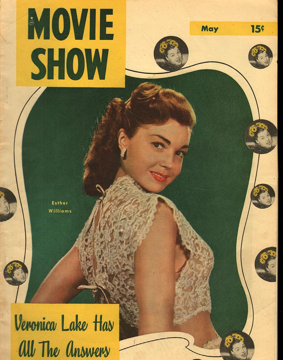 MOVIE SHOW magazine side cover  Vol 6 # 9 May 1948