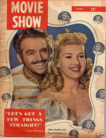 MOVIE SHOW magazine side cover  Vol 6 # 10 June 1948