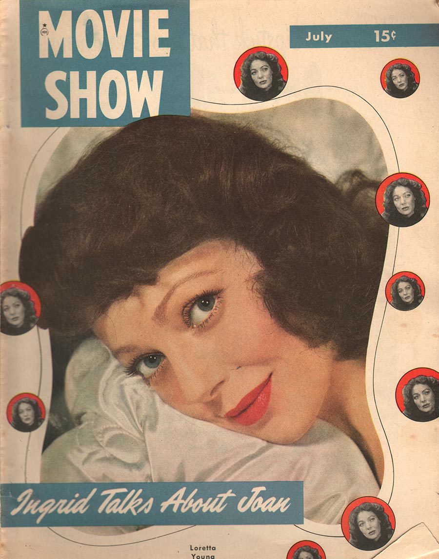 MOVIE SHOW magazine side cover  Vol 6 # 11 July 1948