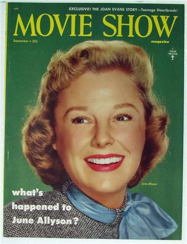 MOVIE SHOW magazine side cover  Vol 1 # 1 September 1954