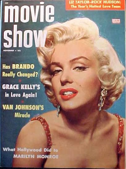 MOVIE SHOW magazine side cover  Vol 2 # 2 November 1955