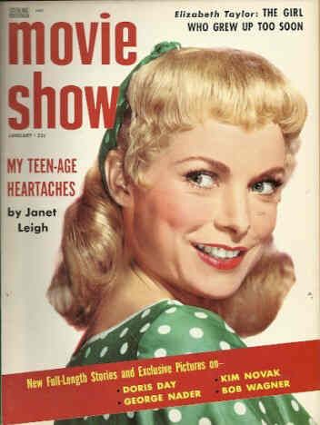 MOVIE SHOW magazine side cover  Vol 2 # 3 January 1956