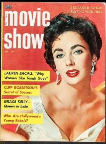MOVIE SHOW magazine side cover  Vol 2 # 6 July 1956