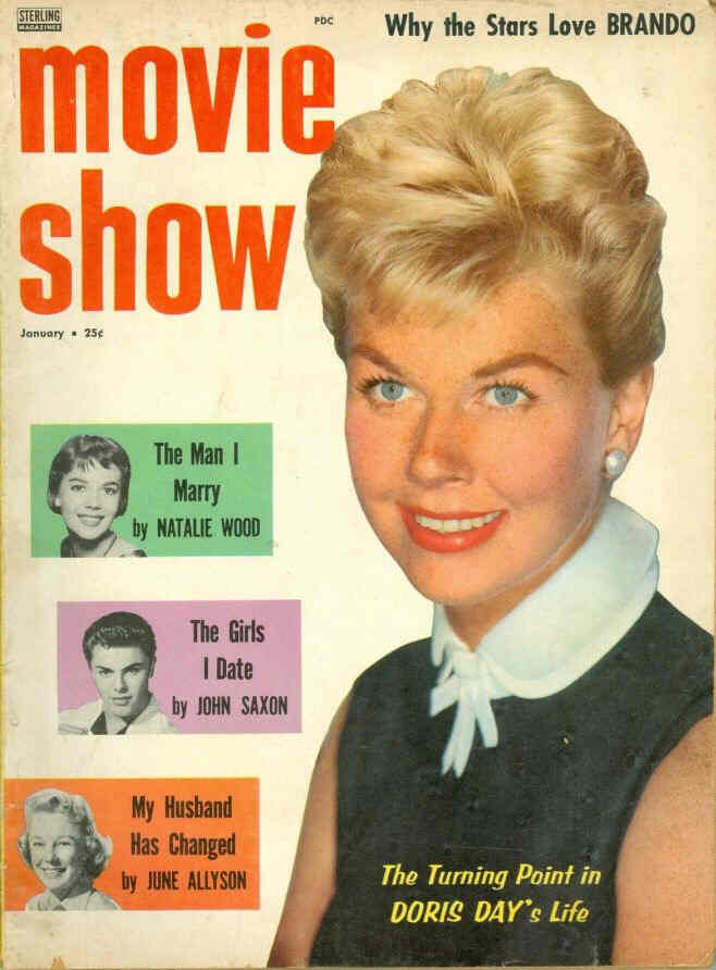 MOVIE SHOW magazine side cover  Vol 3 # 4 January 1958