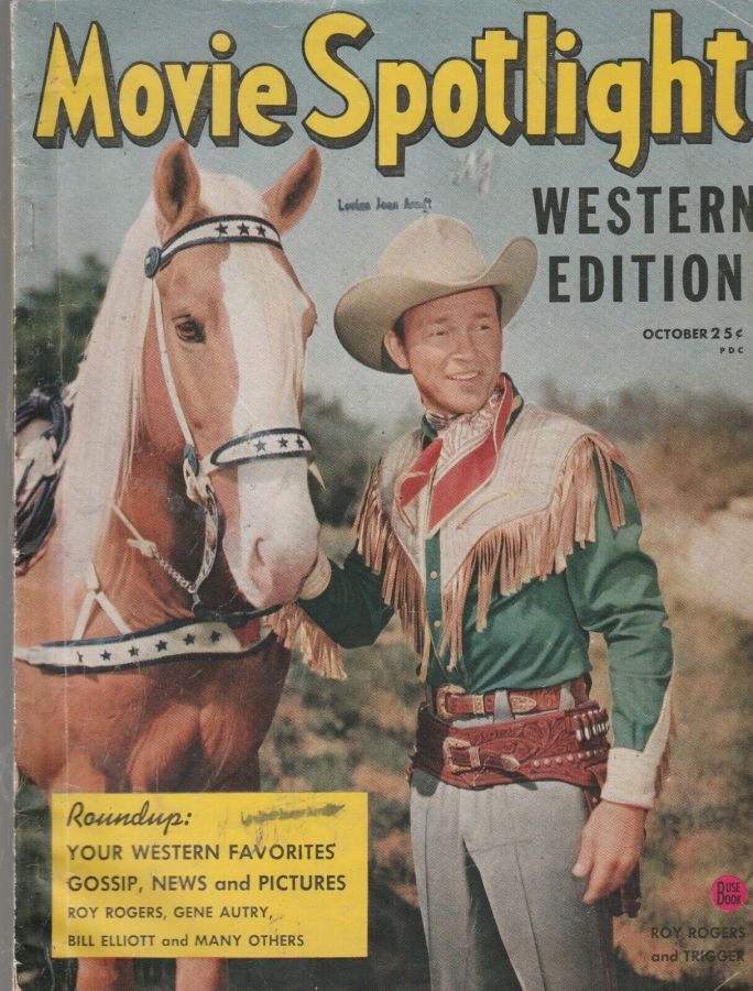 MOVIE SPOTLIGHT magazine side cover  Vol 1 # 2 October 1949
