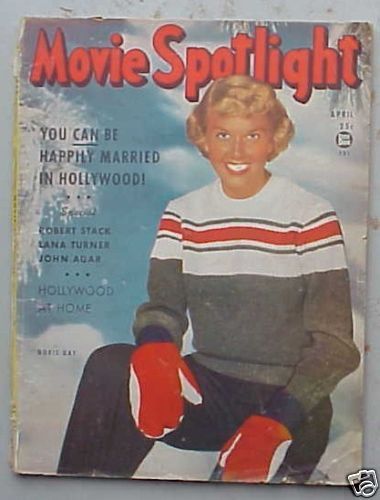 MOVIE SPOTLIGHT magazine side cover April 1950