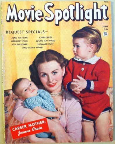 MOVIE SPOTLIGHT magazine side cover June 1950