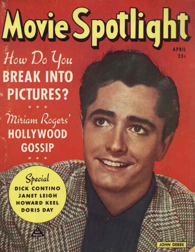 MOVIE SPOTLIGHT magazine side cover April 1951