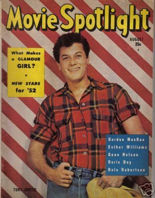 MOVIE SPOTLIGHT magazine side cover  Vol 3 # 5 August 1952