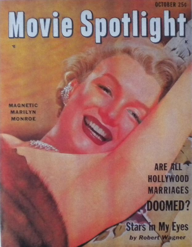 MOVIE SPOTLIGHT magazine side cover October 1952