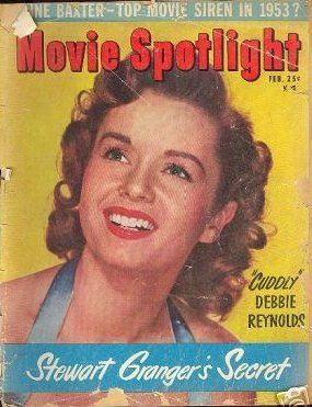MOVIE SPOTLIGHT magazine side cover February 1953