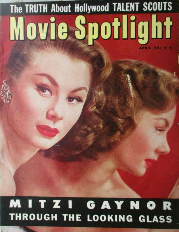 MOVIE SPOTLIGHT magazine side cover  Vol 4 # 3 April 1953