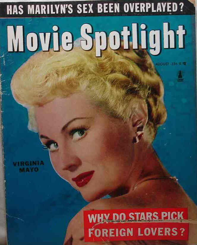 MOVIE SPOTLIGHT magazine side cover August 1953