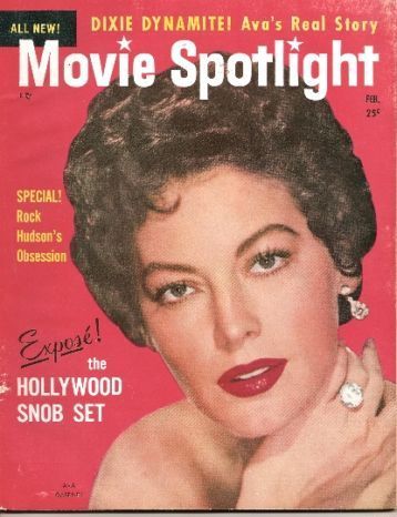 MOVIE SPOTLIGHT magazine side cover  Vol 5 # 1 February 1954