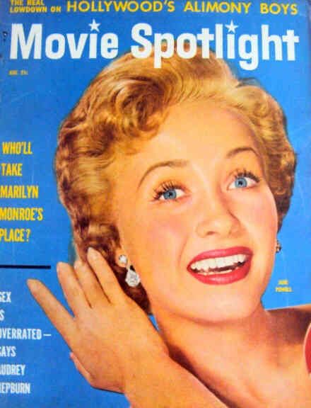 MOVIE SPOTLIGHT magazine side cover  Vol 5 # 4 August 1954