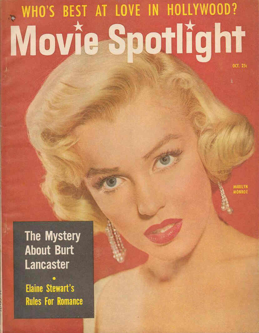 MOVIE SPOTLIGHT magazine side cover  Vol 5 # 5 October 1954