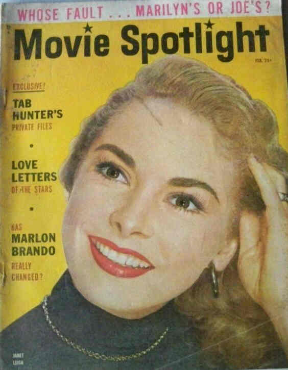 MOVIE SPOTLIGHT magazine side cover  Vol 6 # 1 February 1955
