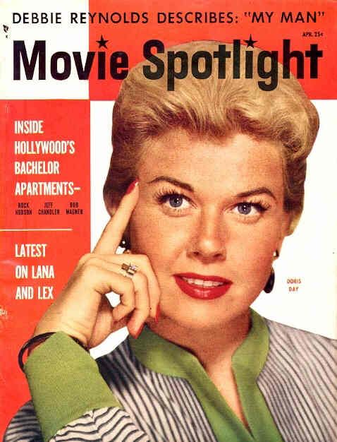MOVIE SPOTLIGHT magazine side cover  Vol 6 # 2 April 1955