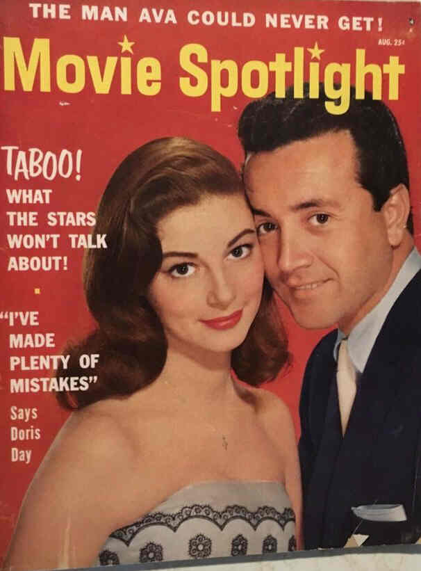 MOVIE SPOTLIGHT magazine side cover  Vol 6 # 4 August 1955