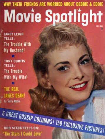 MOVIE SPOTLIGHT magazine side cover  Vol 6 # 5 October 1955