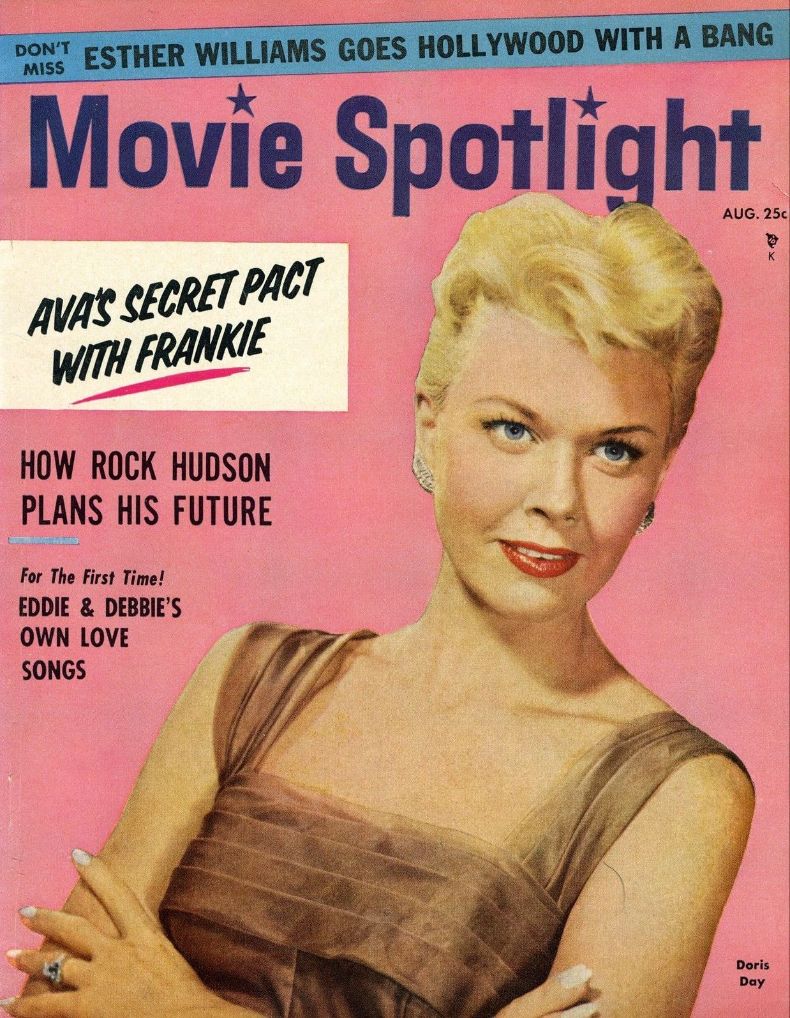 MOVIE SPOTLIGHT magazine side cover  Vol 7 # 4 August 1956