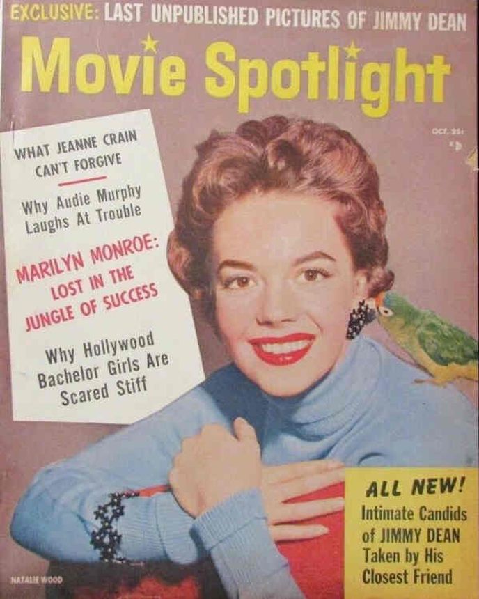 MOVIE SPOTLIGHT magazine side cover  Vol 7 # 5 October 1956